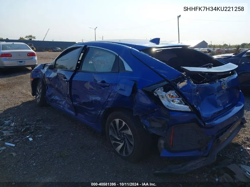 SHHFK7H34KU221258 2019 Honda Civic Lx