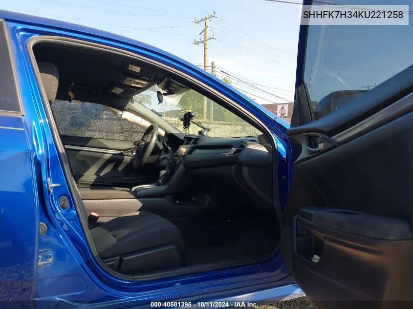 SHHFK7H34KU221258 2019 Honda Civic Lx