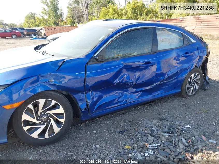 SHHFK7H34KU221258 2019 Honda Civic Lx