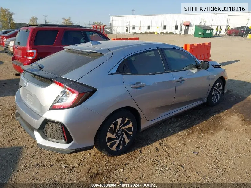 SHHFK7H36KU218216 2019 Honda Civic Lx