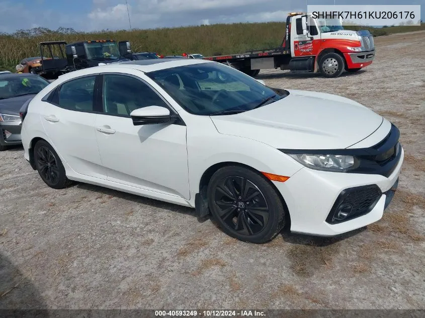 SHHFK7H61KU206176 2019 Honda Civic Ex