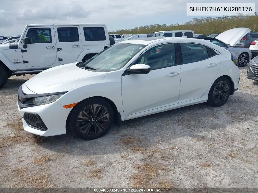 SHHFK7H61KU206176 2019 Honda Civic Ex