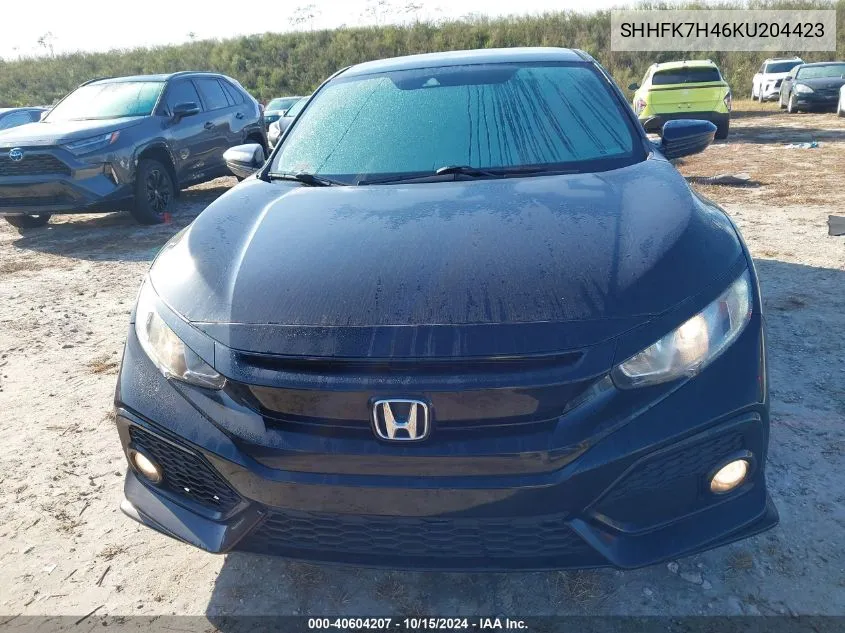 SHHFK7H46KU204423 2019 Honda Civic Sport