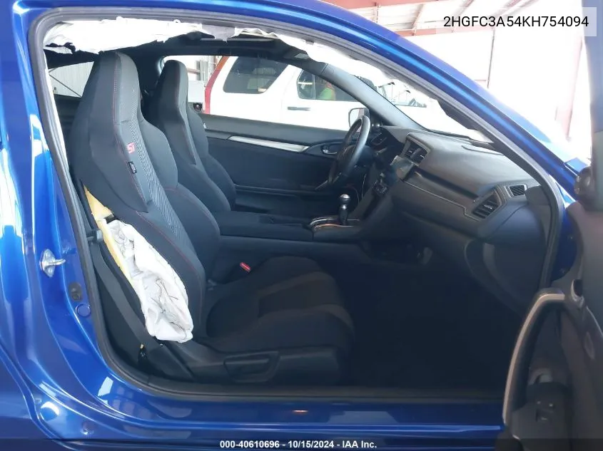 2HGFC3A54KH754094 2019 Honda Civic Si