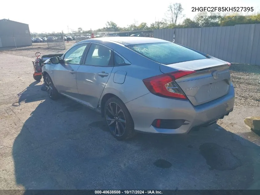 2019 Honda Civic Sport VIN: 2HGFC2F85KH527395 Lot: 40638508