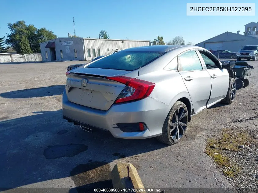 2019 Honda Civic Sport VIN: 2HGFC2F85KH527395 Lot: 40638508