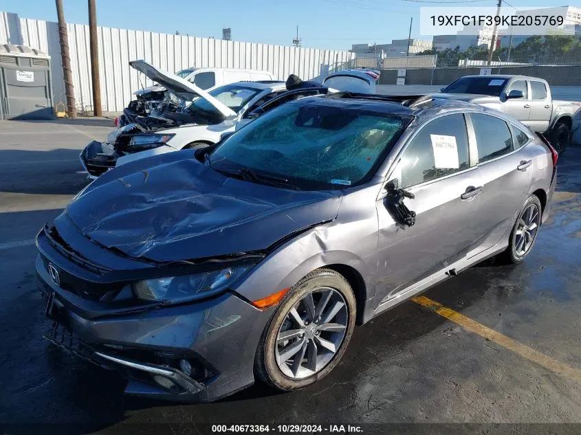 2019 Honda Civic Ex VIN: 19XFC1F39KE205769 Lot: 40673364