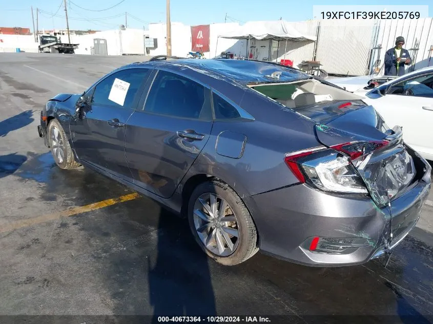 2019 Honda Civic Ex VIN: 19XFC1F39KE205769 Lot: 40673364