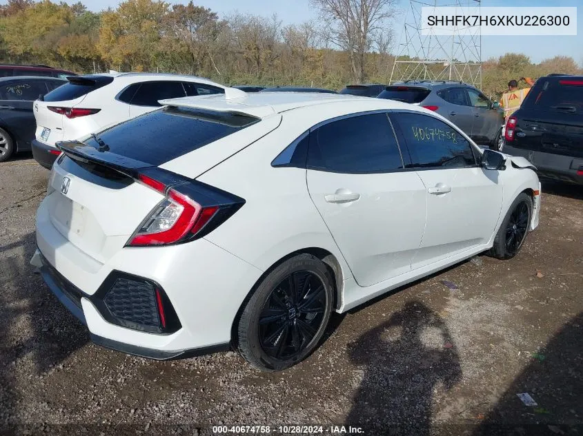 2019 Honda Civic Ex VIN: SHHFK7H6XKU226300 Lot: 40674758