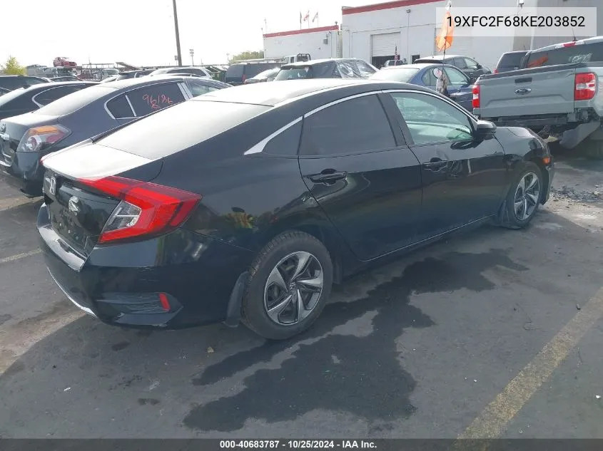 19XFC2F68KE203852 2019 Honda Civic Lx