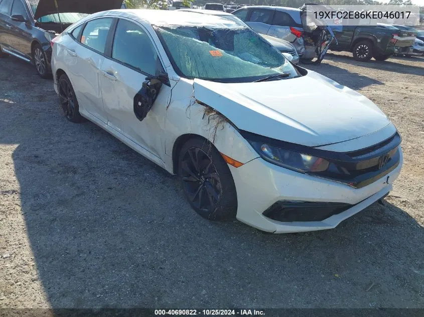 2019 Honda Civic Sport VIN: 19XFC2E86KE046017 Lot: 40690822