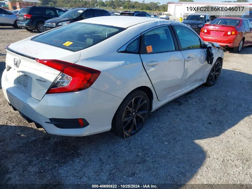 19XFC2E86KE046017 2019 Honda Civic Sport