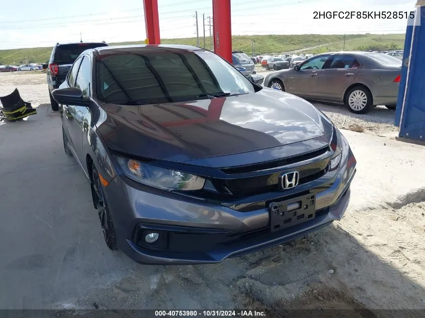 2019 Honda Civic Sport VIN: 2HGFC2F85KH528515 Lot: 40753980