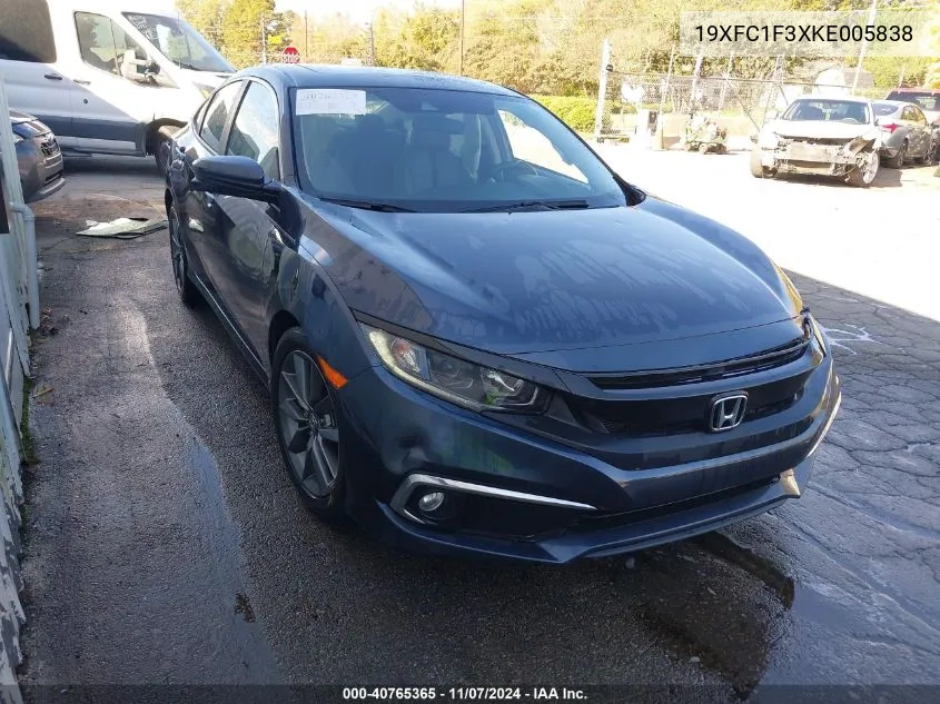 2019 Honda Civic Ex VIN: 19XFC1F3XKE005838 Lot: 40765365