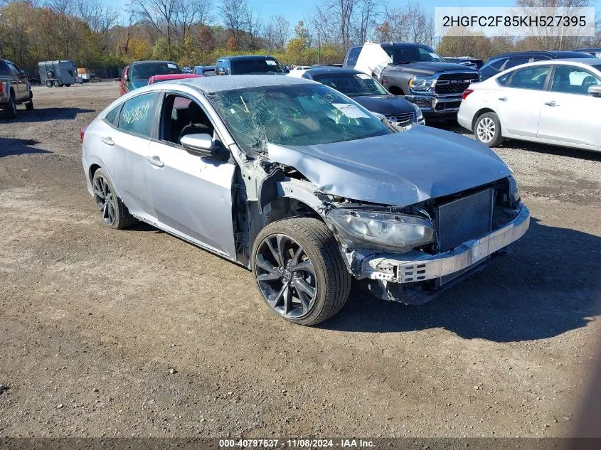 2019 Honda Civic Sport VIN: 2HGFC2F85KH527395 Lot: 40797537