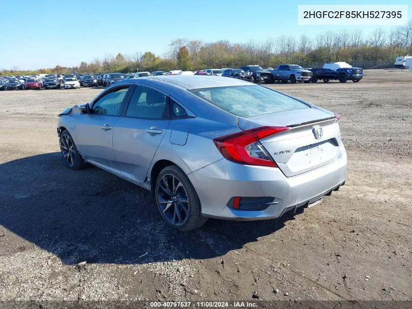 2019 Honda Civic Sport VIN: 2HGFC2F85KH527395 Lot: 40797537