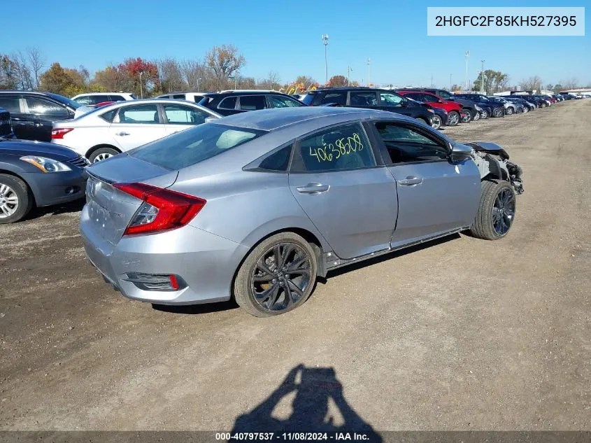 2019 Honda Civic Sport VIN: 2HGFC2F85KH527395 Lot: 40797537