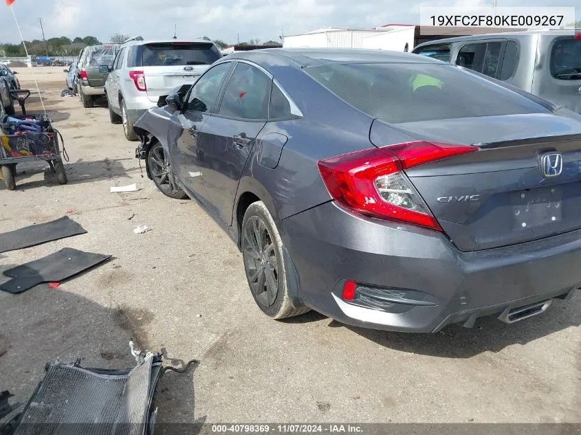 2019 Honda Civic Sport VIN: 19XFC2F80KE009267 Lot: 40798369