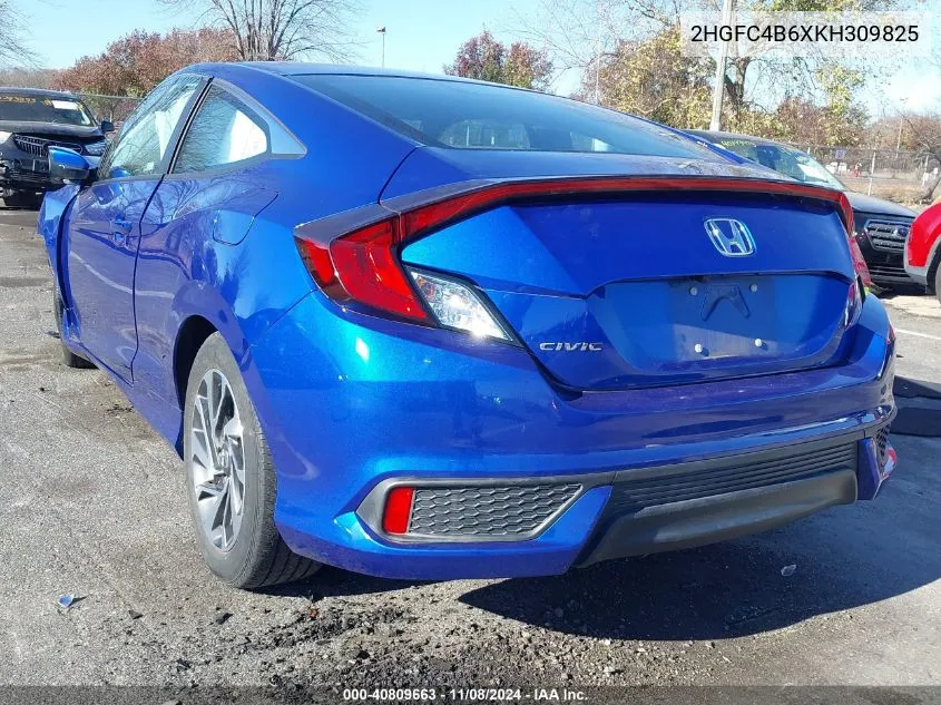 2019 Honda Civic Lx VIN: 2HGFC4B6XKH309825 Lot: 40809663