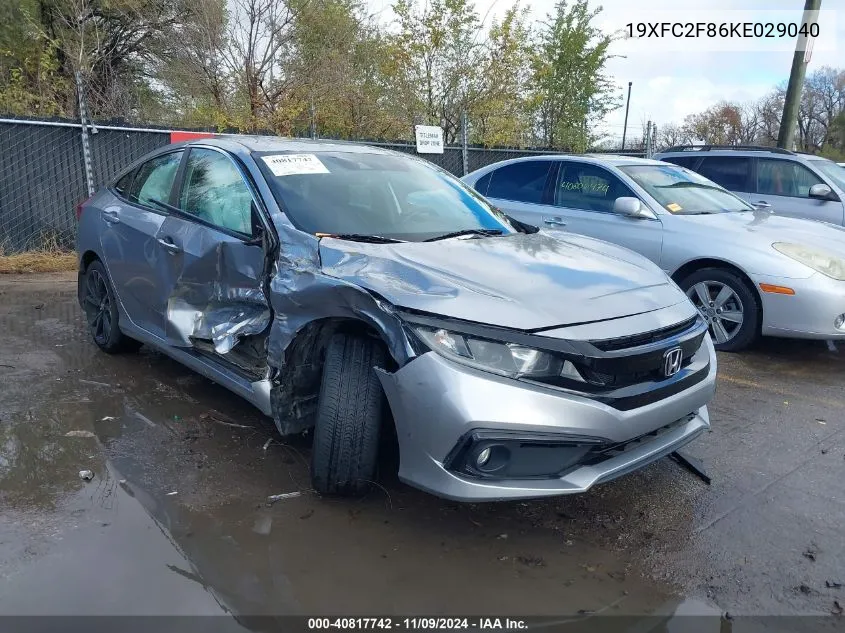 2019 Honda Civic Sport VIN: 19XFC2F86KE029040 Lot: 40817742