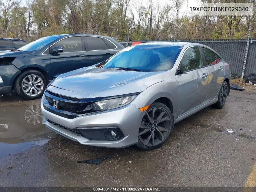 2019 Honda Civic Sport VIN: 19XFC2F86KE029040 Lot: 40817742