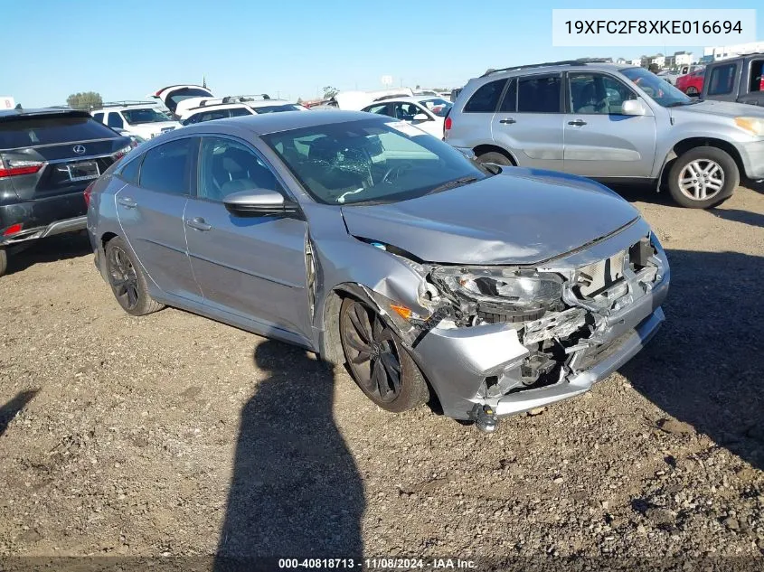 2019 Honda Civic Sport VIN: 19XFC2F8XKE016694 Lot: 40818713