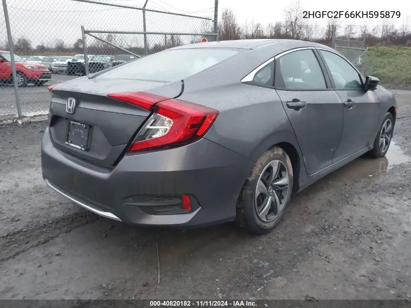 2019 Honda Civic Lx VIN: 2HGFC2F66KH595879 Lot: 40820182