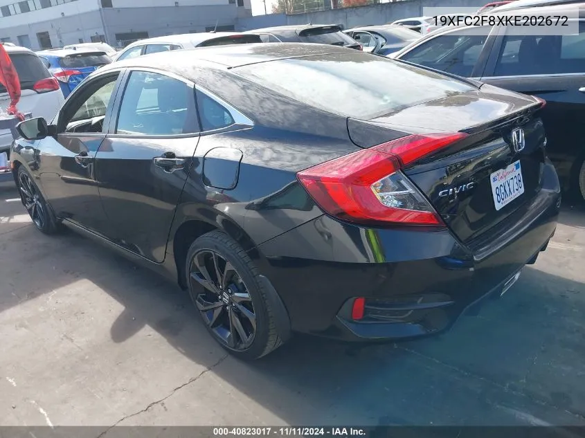 2019 Honda Civic Sport VIN: 19XFC2F8XKE202672 Lot: 40823017