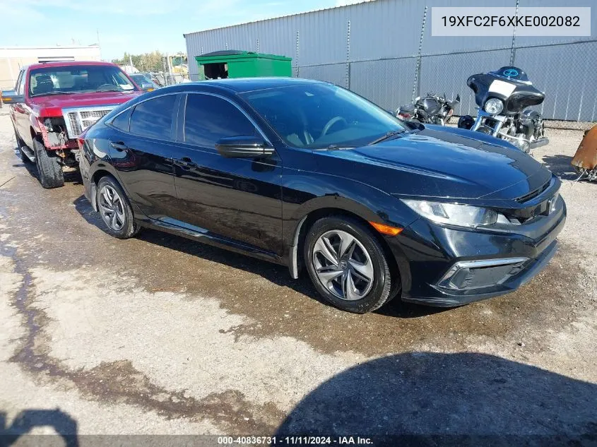 2019 Honda Civic Lx VIN: 19XFC2F6XKE002082 Lot: 40836731