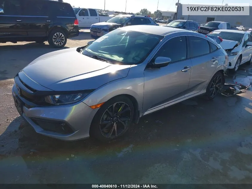 2019 Honda Civic Sport VIN: 19XFC2F82KE020531 Lot: 40840610