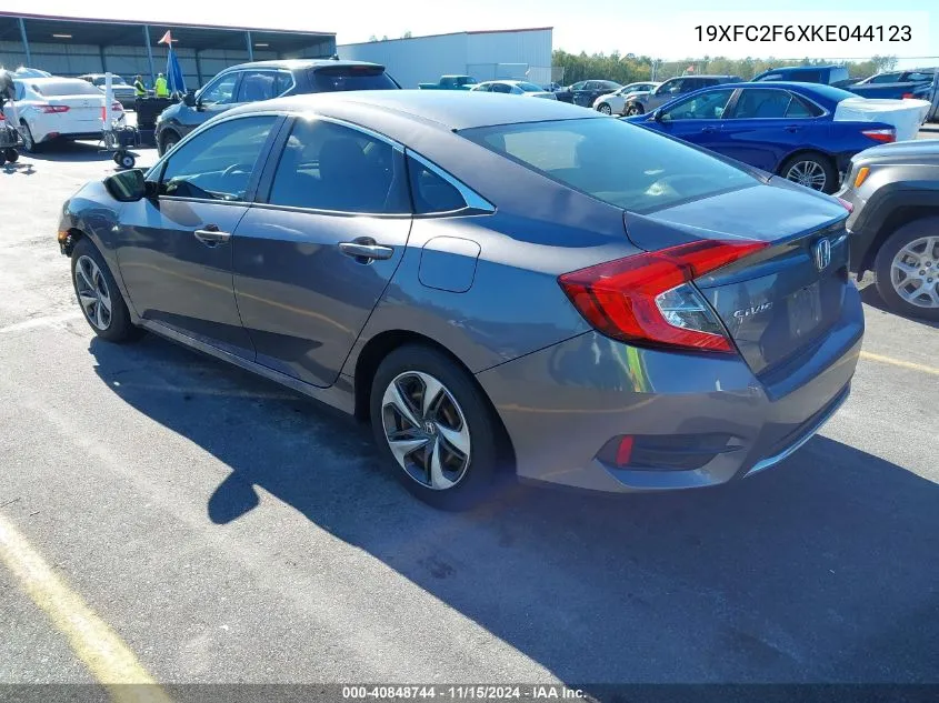 2019 Honda Civic Lx VIN: 19XFC2F6XKE044123 Lot: 40848744