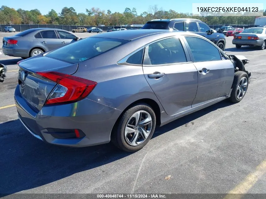 2019 Honda Civic Lx VIN: 19XFC2F6XKE044123 Lot: 40848744