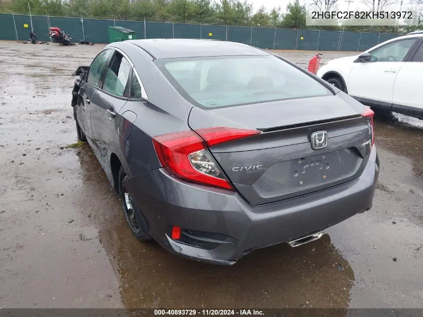 2019 Honda Civic Sport VIN: 2HGFC2F82KH513972 Lot: 40893729