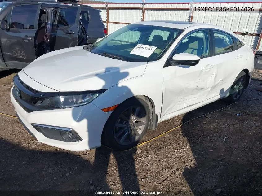 19XFC1F35KE014026 2019 Honda Civic Ex