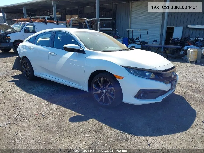 2019 Honda Civic Sport VIN: 19XFC2F83KE004404 Lot: 40923145