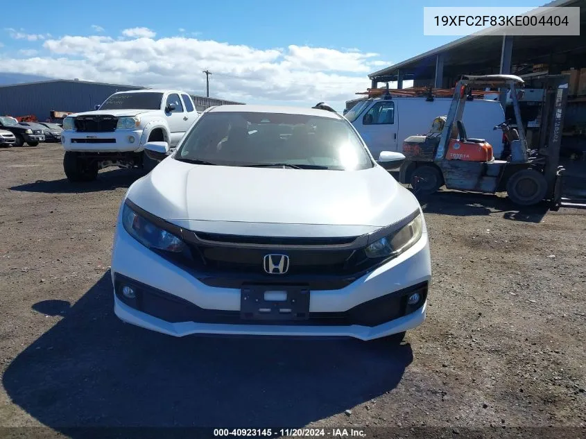 2019 Honda Civic Sport VIN: 19XFC2F83KE004404 Lot: 40923145