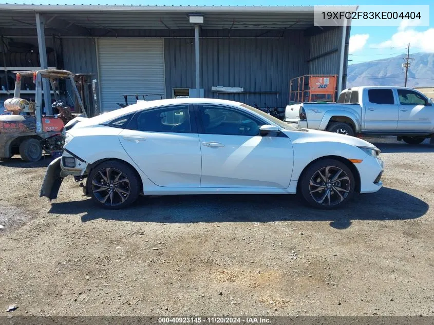 2019 Honda Civic Sport VIN: 19XFC2F83KE004404 Lot: 40923145