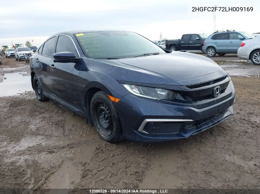 2HGFC2F72LH009169 2020 Honda Civic Sedan