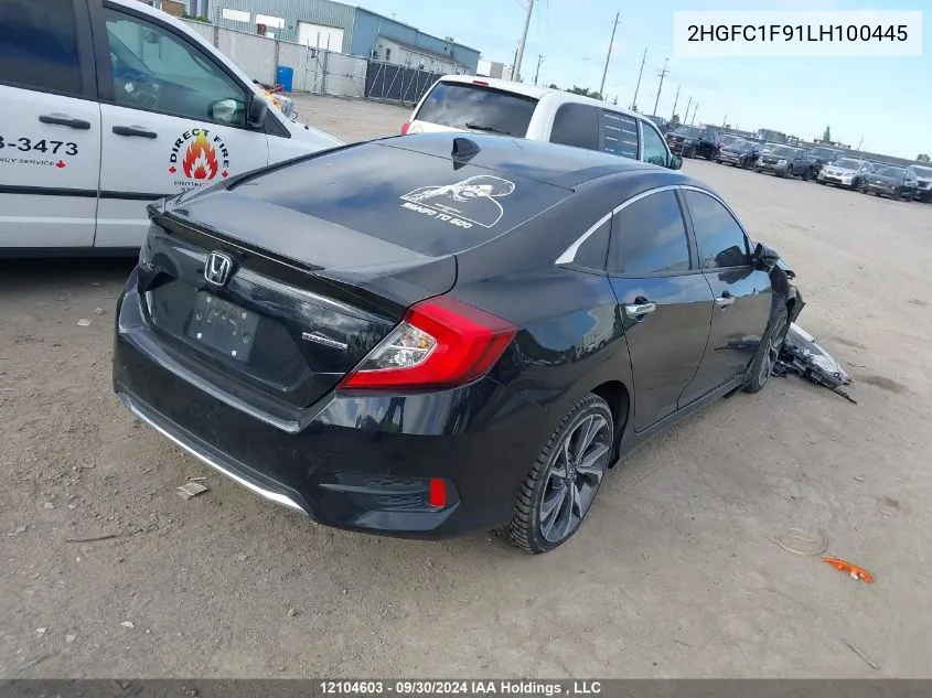 2HGFC1F91LH100445 2020 Honda Civic Sedan