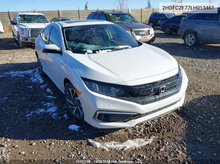 2HGFC2F77LH013461 2020 Honda Civic Sedan