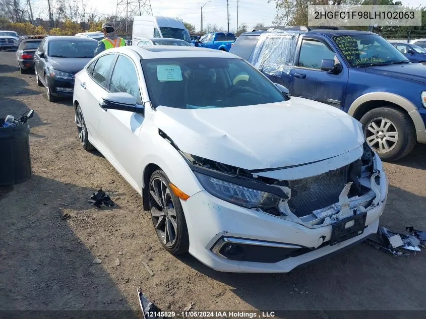 2020 Honda Civic Sedan VIN: 2HGFC1F98LH102063 Lot: 12145829