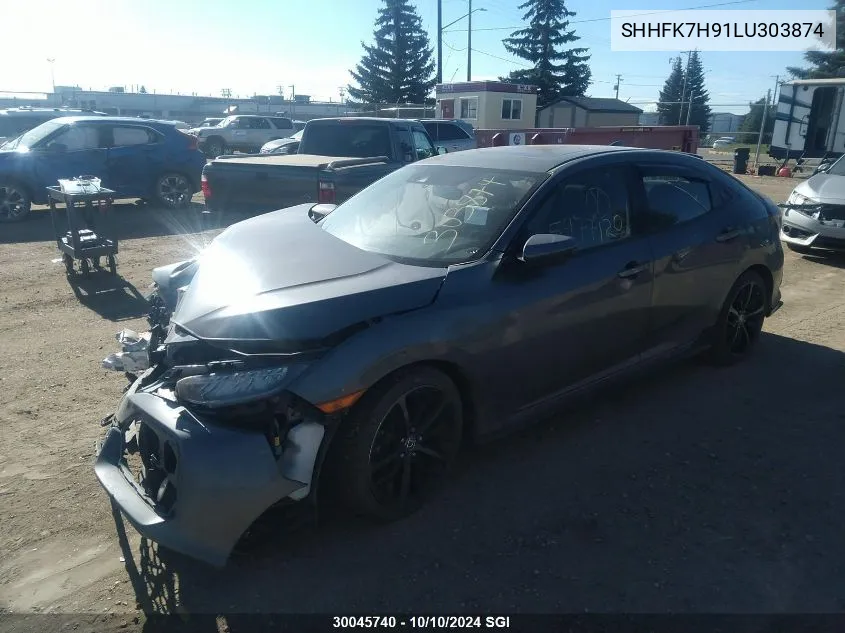 2020 Honda Civic Sport Touring VIN: SHHFK7H91LU303874 Lot: 30045740