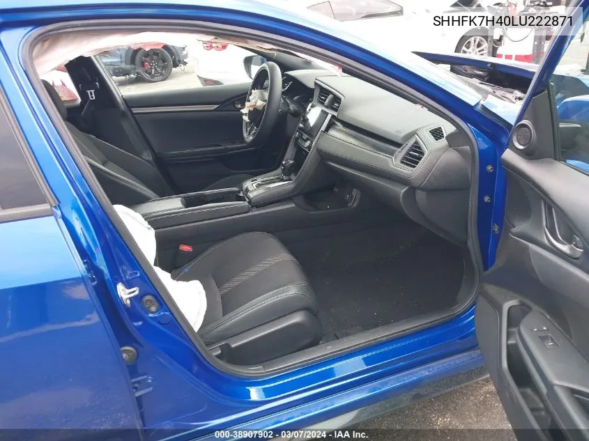 2020 Honda Civic Sport VIN: SHHFK7H40LU222871 Lot: 38907902