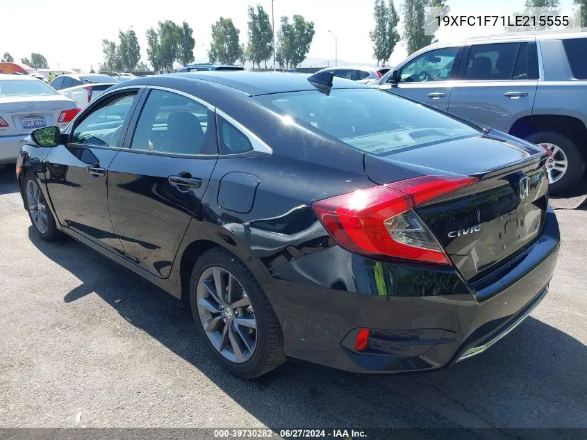 2020 Honda Civic Ex-L VIN: 19XFC1F71LE215555 Lot: 39730282