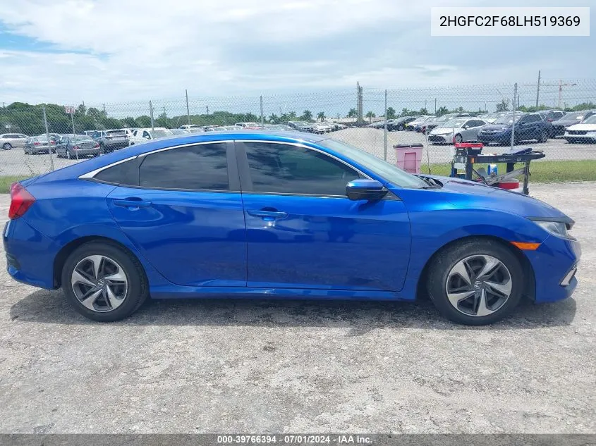 2020 Honda Civic Lx VIN: 2HGFC2F68LH519369 Lot: 39766394