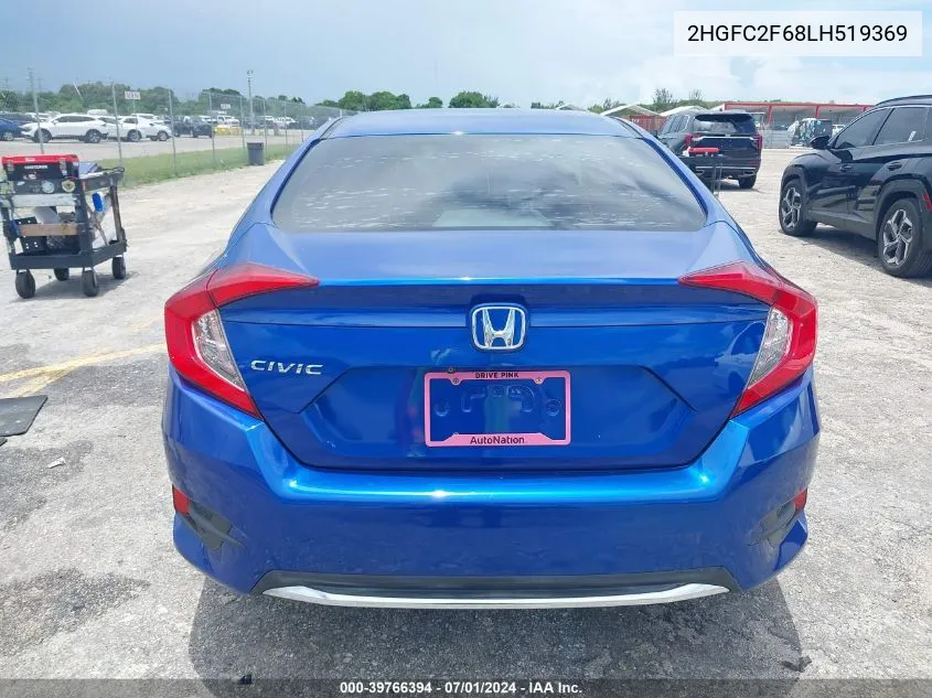 2020 Honda Civic Lx VIN: 2HGFC2F68LH519369 Lot: 39766394