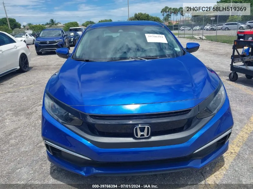 2020 Honda Civic Lx VIN: 2HGFC2F68LH519369 Lot: 39766394