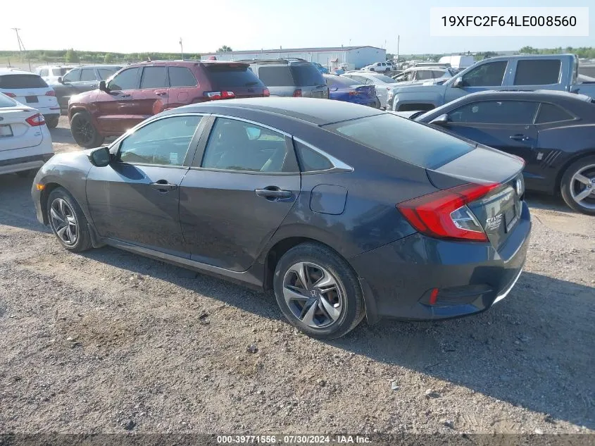 19XFC2F64LE008560 2020 Honda Civic Lx