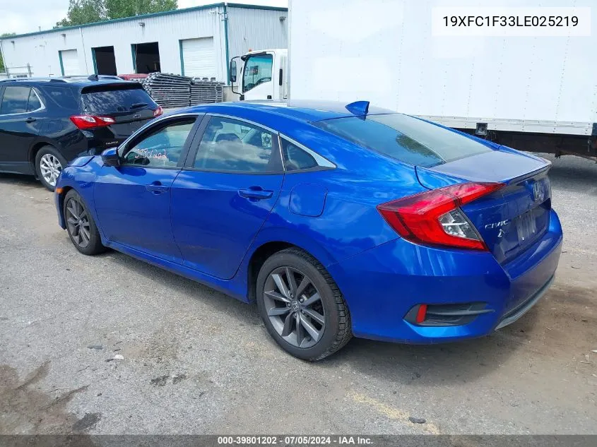 19XFC1F33LE025219 2020 Honda Civic Ex