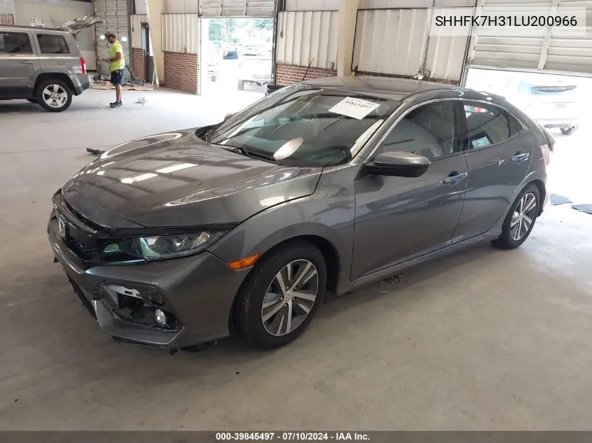 2020 Honda Civic Lx VIN: SHHFK7H31LU200966 Lot: 39845497